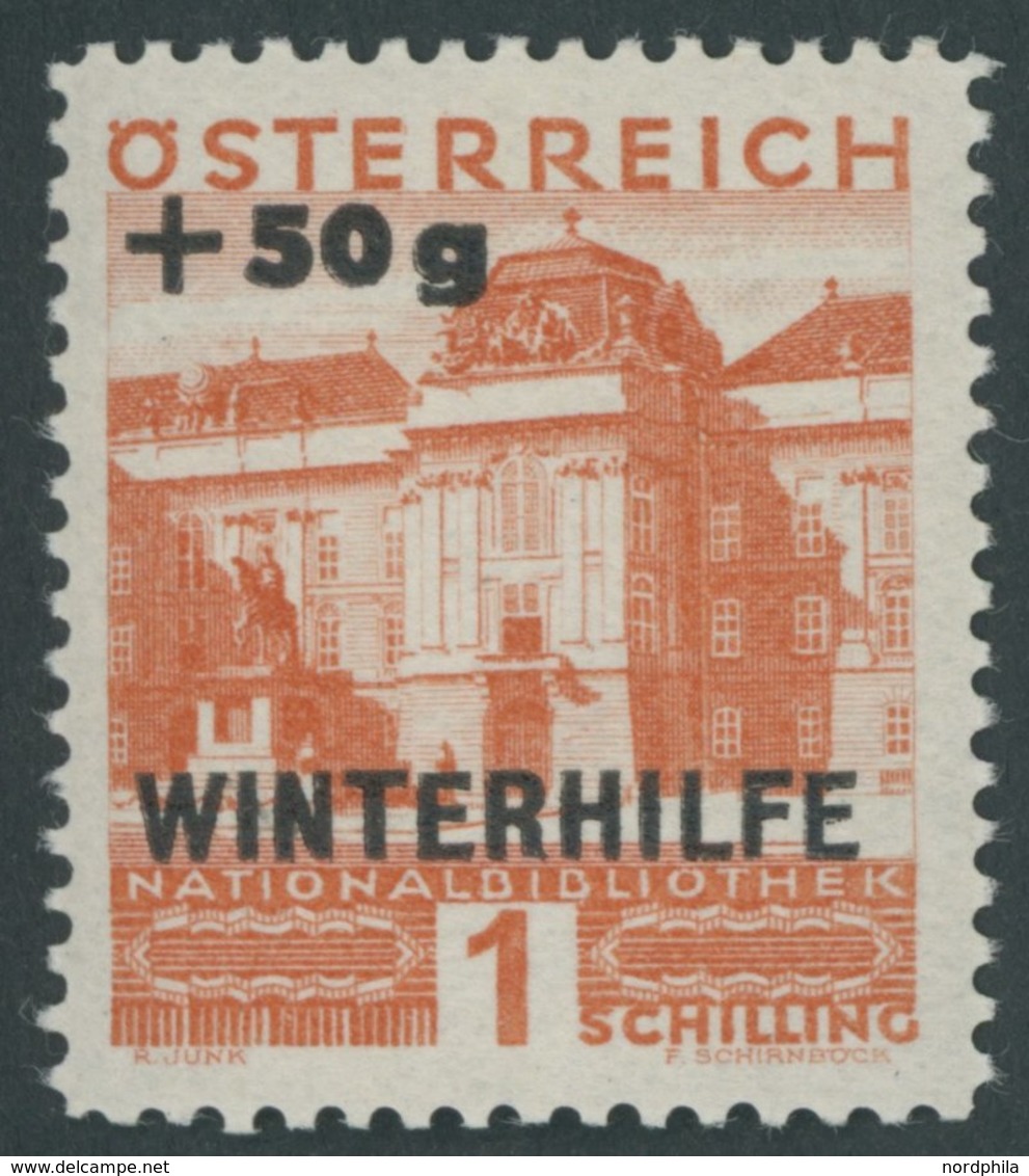 ÖSTERREICH 1918-1938 566 **, 1933, 1 S. Winterhilfe, Postfrisch, Pracht, Mi. 95.- - Other & Unclassified