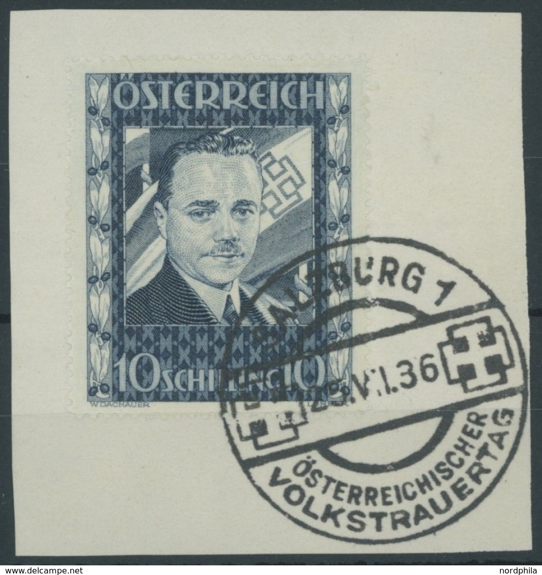 ÖSTERREICH 1918-1938 588 BrfStk, 1936, 10 S. Dollfuß, Ersttags-Sonderstempel, Auf Prachtbriefstück - Otros & Sin Clasificación