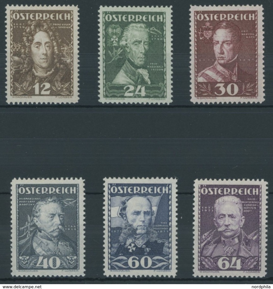 ÖSTERREICH 1918-1938 617-22 **,* , 1935, Herrführer, 30 G. Falzrest, Sonst Postfrischer Prachtsatz - Other & Unclassified