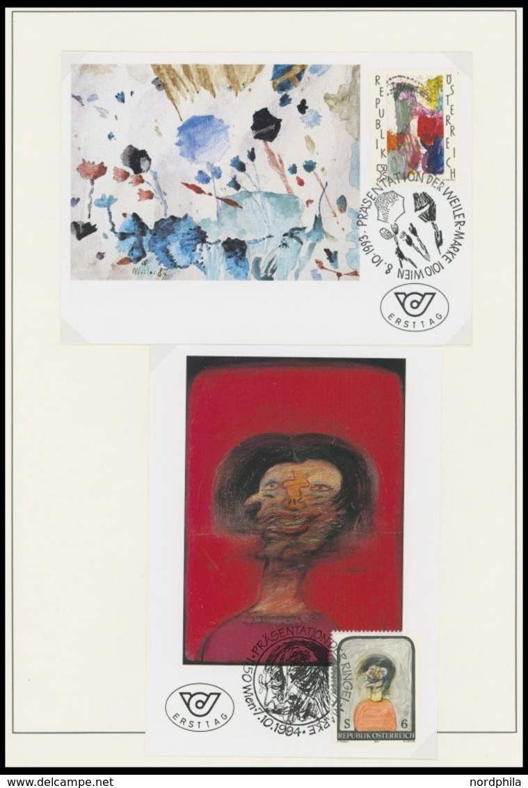 SAMMLUNGEN **, 1978-1996, postfrische komplette Sammlung Österreich im Leuchtturm Falzlosalbum mit vielen Kleinbogen, Pr