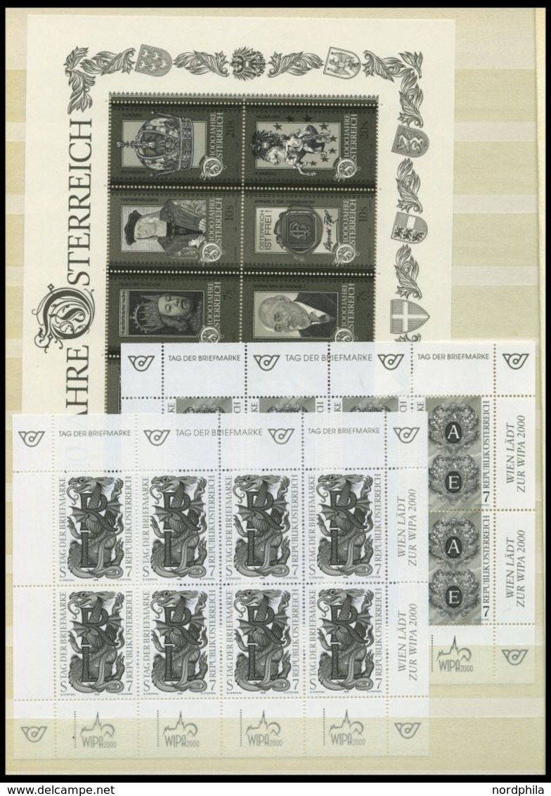 LOTS **, 1988-98, Postfrische Partie Schwarzdrucke Bzw. 1 Buntdruck, Mit 13 Blocks Und 13 Einzelwerten, Dabei Mi.Nr. 203 - Colecciones
