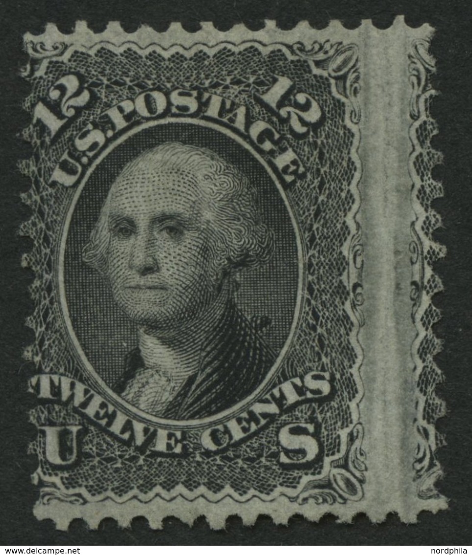 USA 21WII (*), Scott 97, 1861, 12 C. Washington, Waffeleinpressung, Ohne Gummi, Pracht, Signiert Hartmann, $ 1100.- - Used Stamps