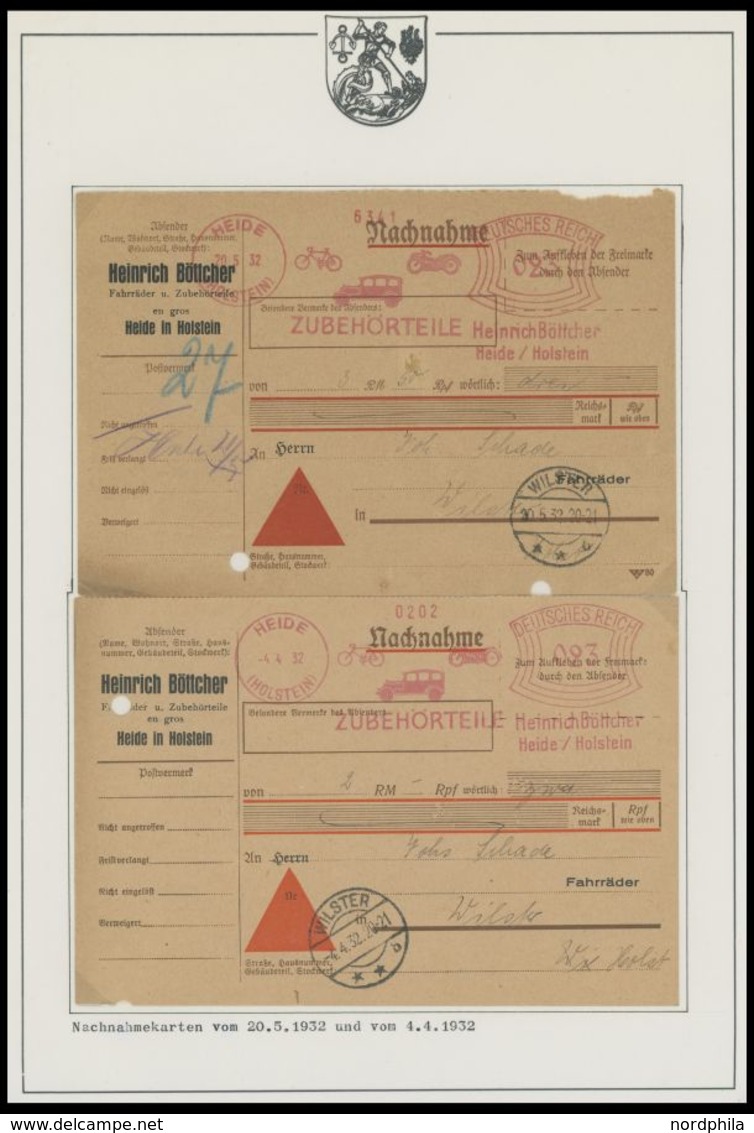 SLG., LOTS DEUTSCHLAND Interessante Heimatsammlung Industrie Aus Heide In Holstein, über 50 Belege überwiegend Aus 1960- - Collections