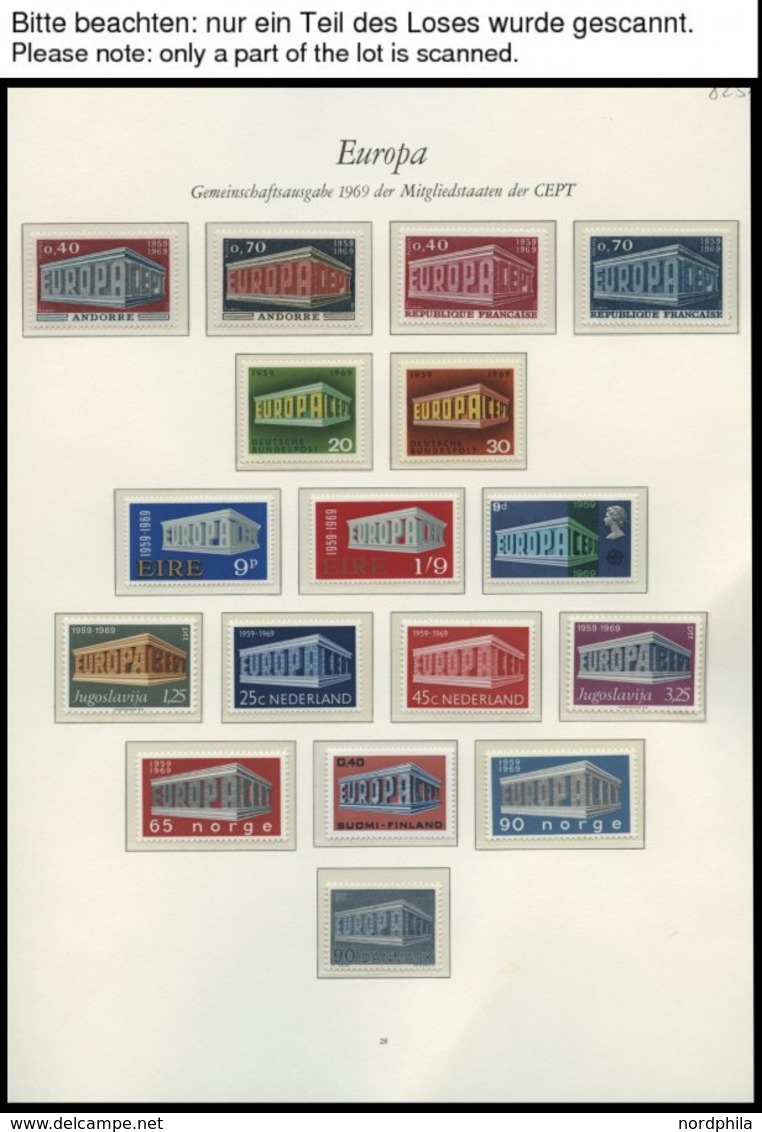 EUROPA UNION **, 1969-71, Stilisierter Tempel, Flechtwerk Und Waagerechte Kette, 3 Komplette Jahrgänge, Pracht, Mi. 272. - Collections