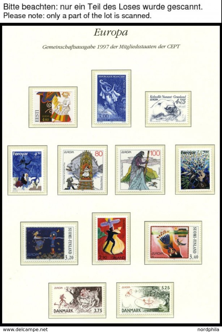 EUROPA UNION **, 1997, Sagen Und Legenden, Kompletter Jahrgang Ohne Armenien, Bosnien Und Herzegowina Und Ukraine Bl. 7, - Collections