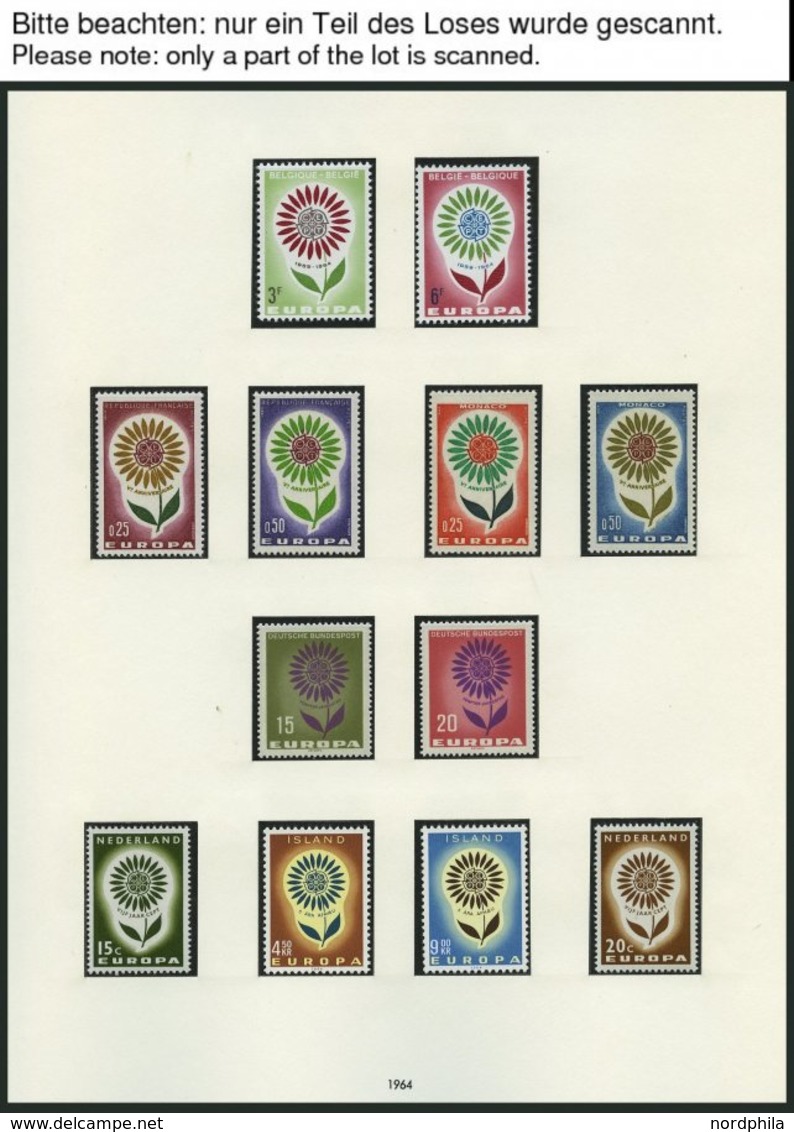 EUROPA UNION **, Postfrische Sammlung Gemeinschaftsausgaben Von 1958-68 Im SAFE Falzlosalbum (Text Ab 1956), Bis Auf Wen - Collections