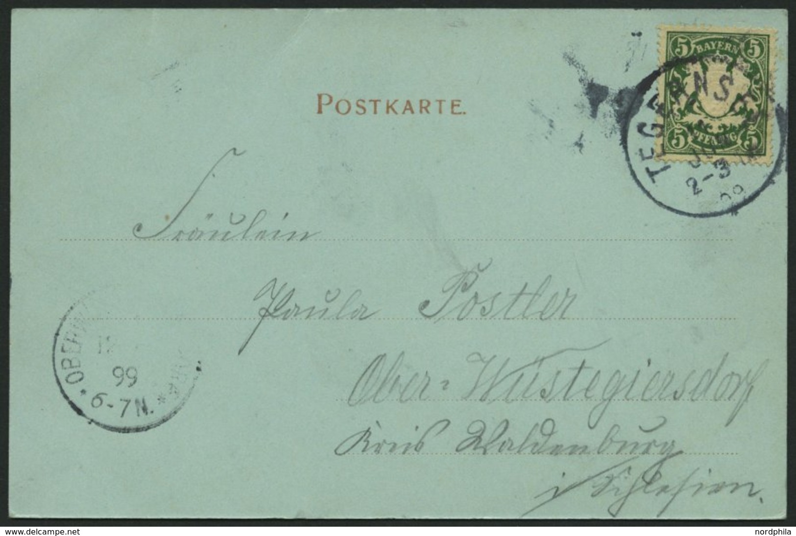 DEUTSCHLAND ETC. TEGERNSEE, Gruss Aus.. Karte Von 1899, Gebraucht - Other & Unclassified