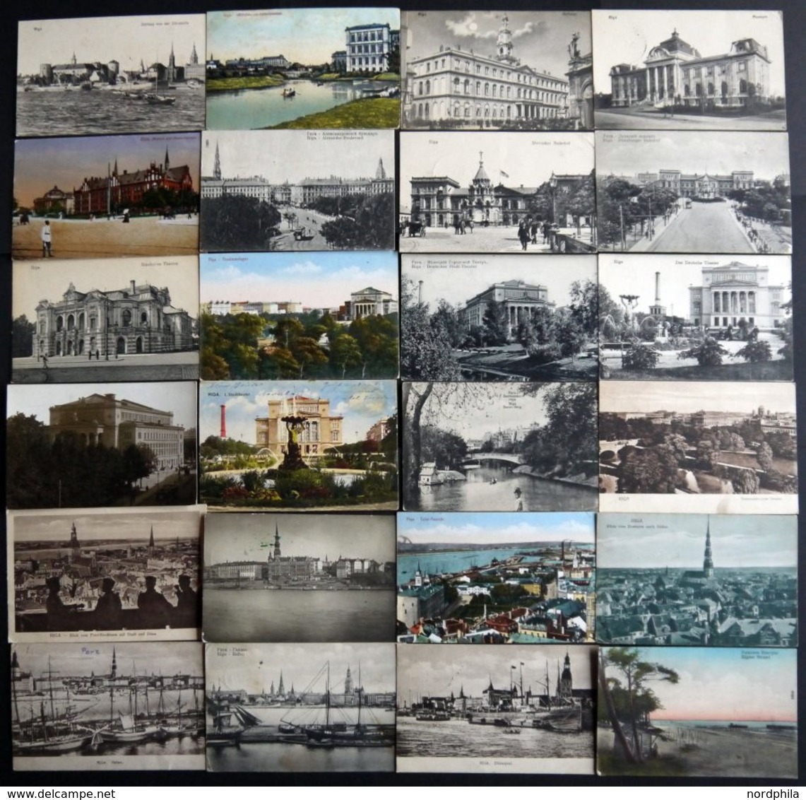 ALTE POSTKARTEN - LETTLAN RIGA, 67 Verschiedene Ansichtskarten Mit Teils Seltenen Motiven, Alles Feldpostkarten Von 1916 - Latvia
