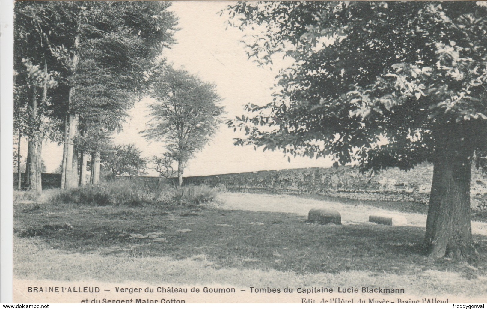 BRAINE L,ALLEUD  VERGER DU CHATEAU DE GOUMON TOMBES DU CAPITAINE BLACKMANN - Braine-l'Alleud