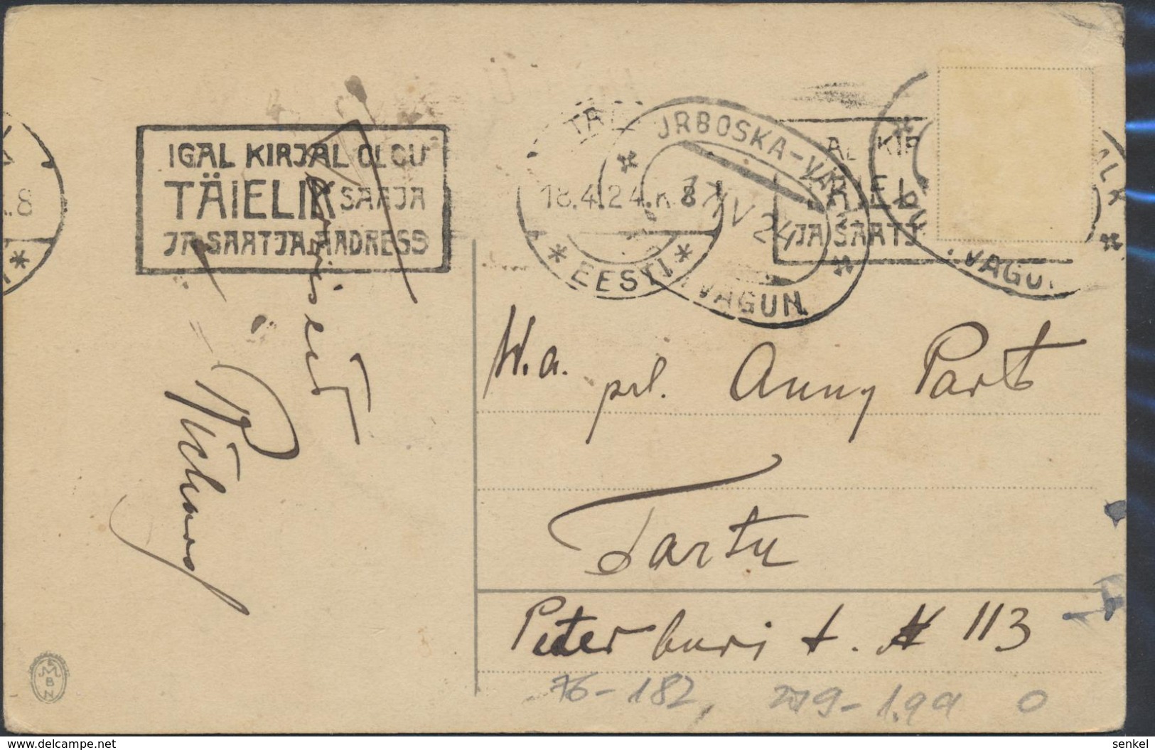 76-182 Estonia Eastern Ostern - Estland