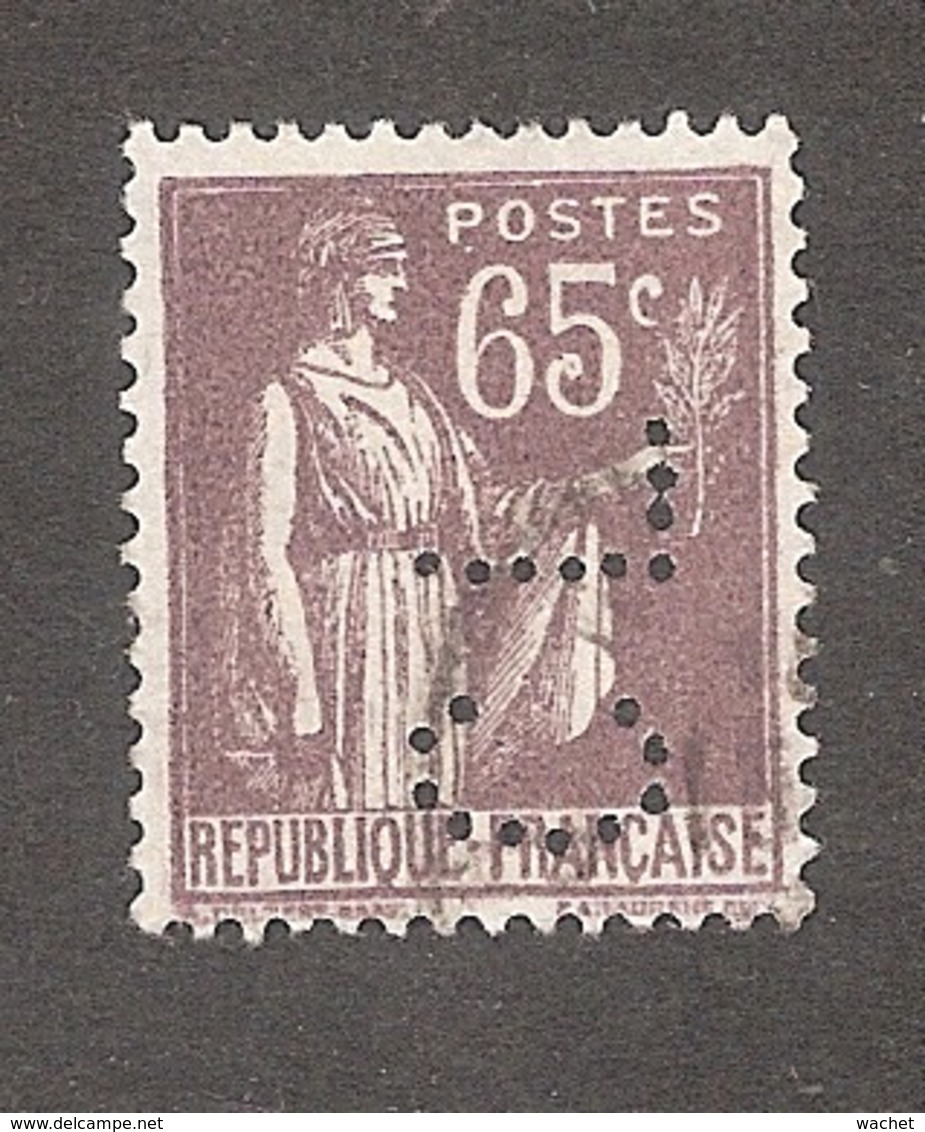 Perforé/perfin/lochung France No 284 CL  Crédit Lyonnais (218) - Autres & Non Classés