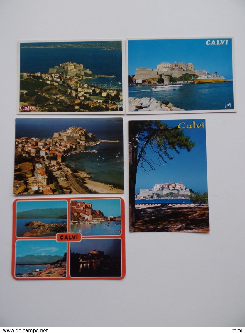 20 2B CALVI Le PORT La CITADELLE Caserne De La Légion-Etrangère Lot De 5 Cartes Postales - Calvi