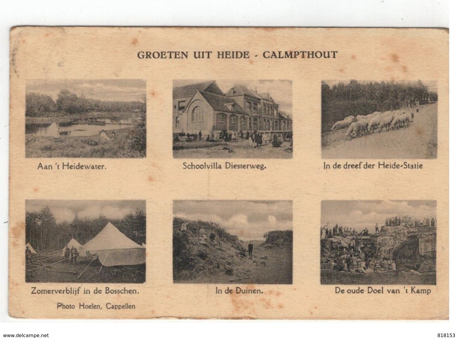 Kalmthout  CALMPTHOUT  GROETEN UIT HEIDE 1926  Photo Hoelen,Cappellen - Kalmthout