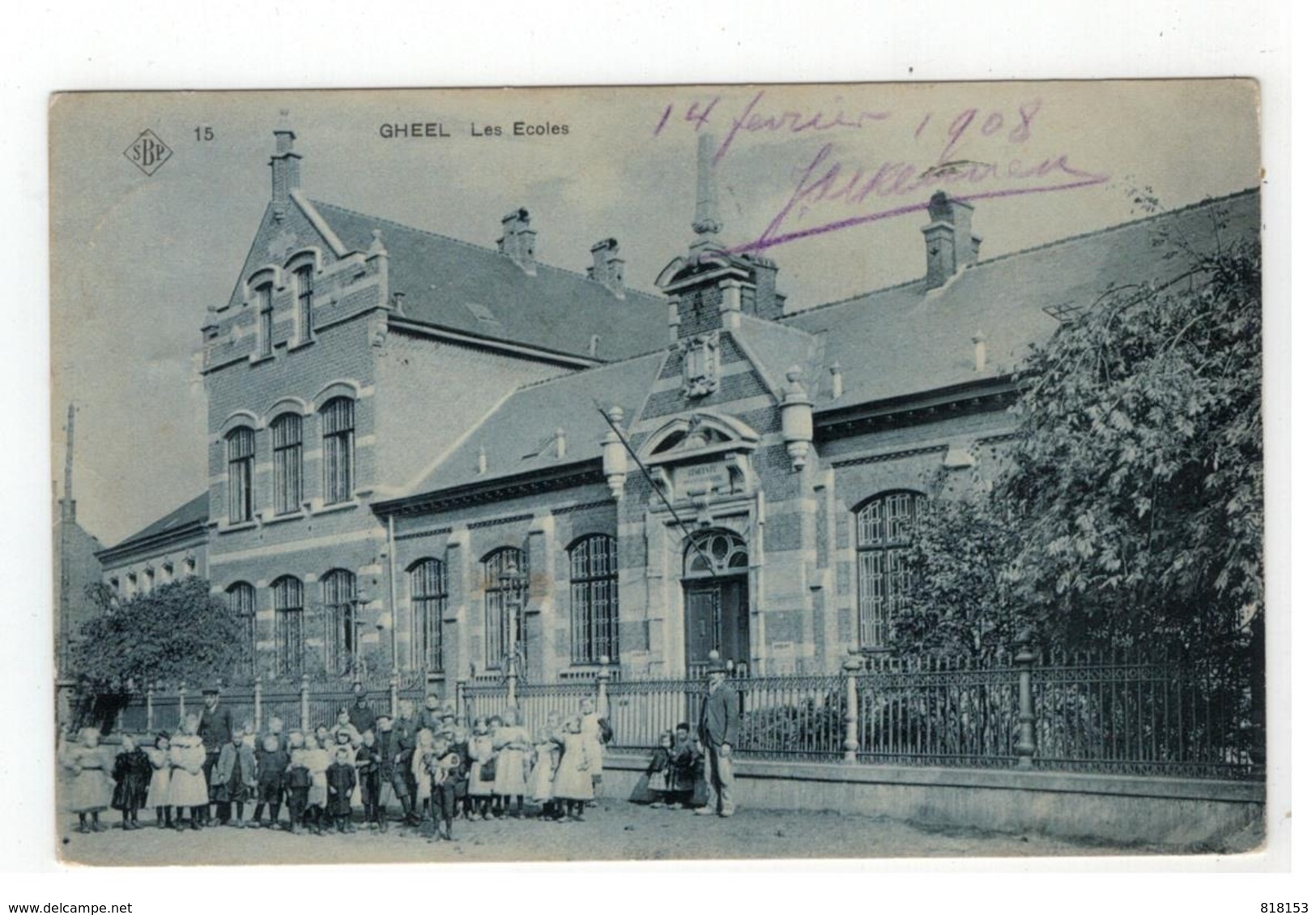 15    Geel  GHEEL  Les Ecoles SBP  1908 - Geel