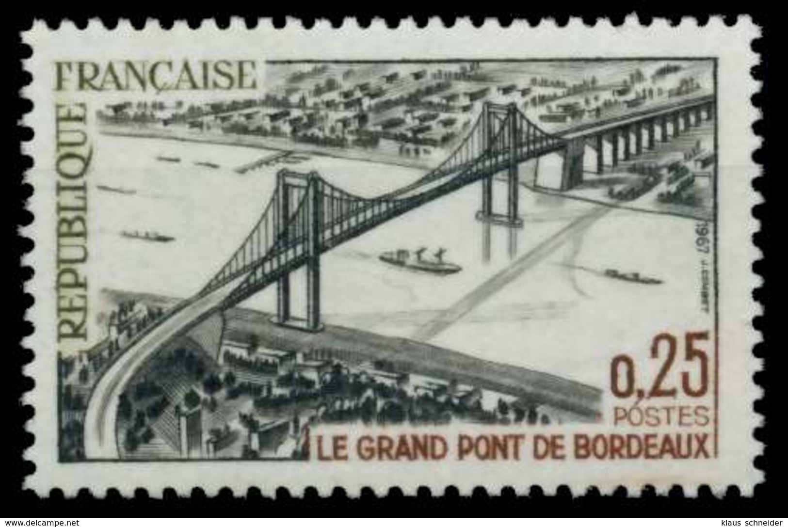 FRANKREICH 1967 Nr 1581 Postfrisch S02918E - Nuevos