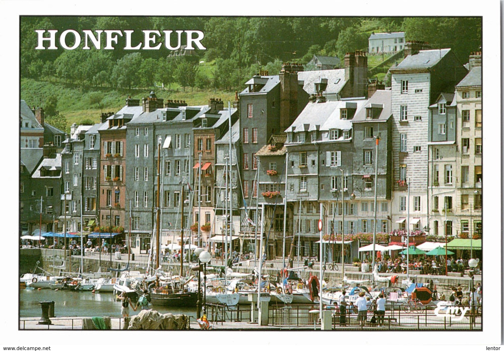 Kt 874 / Honfleur, Le Vieux Bassin Et Les Facades Typiques Du Quai Sainte-Catherine - Honfleur