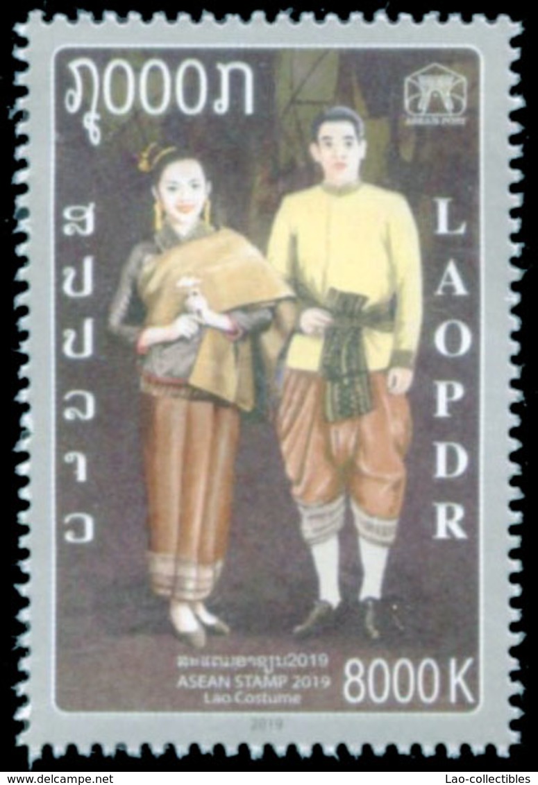 Laos - New Issue 2019 Laos Stamps ASEAN Stamp " Lao Costume" - Laos