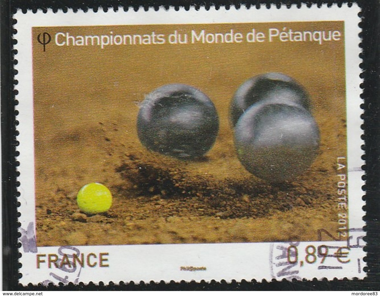 FRANCE 2012 CHAMPIONNAT DU MONDE DE PETANQUE OBLITERE YT  4684 - Usati