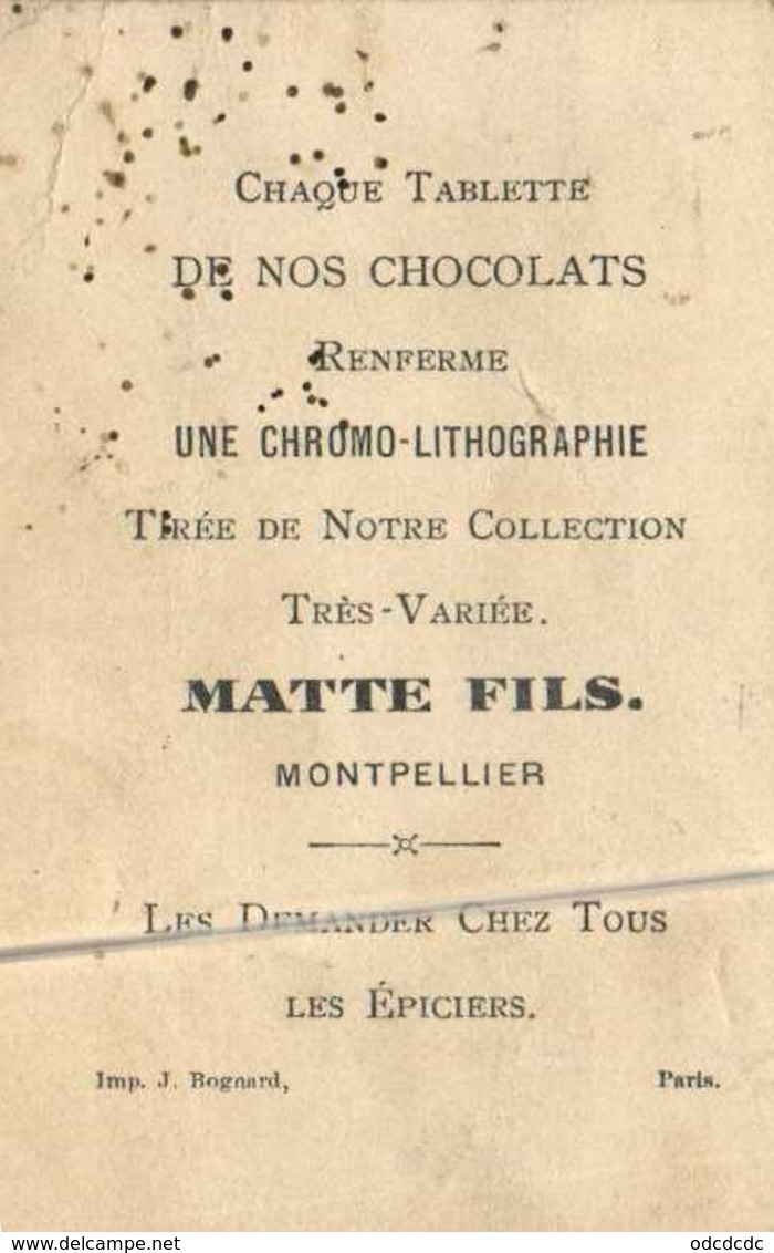 Chocolat MATTE Fils Montpellier Fillettes Jouant Aux Dames   RV - Andere & Zonder Classificatie