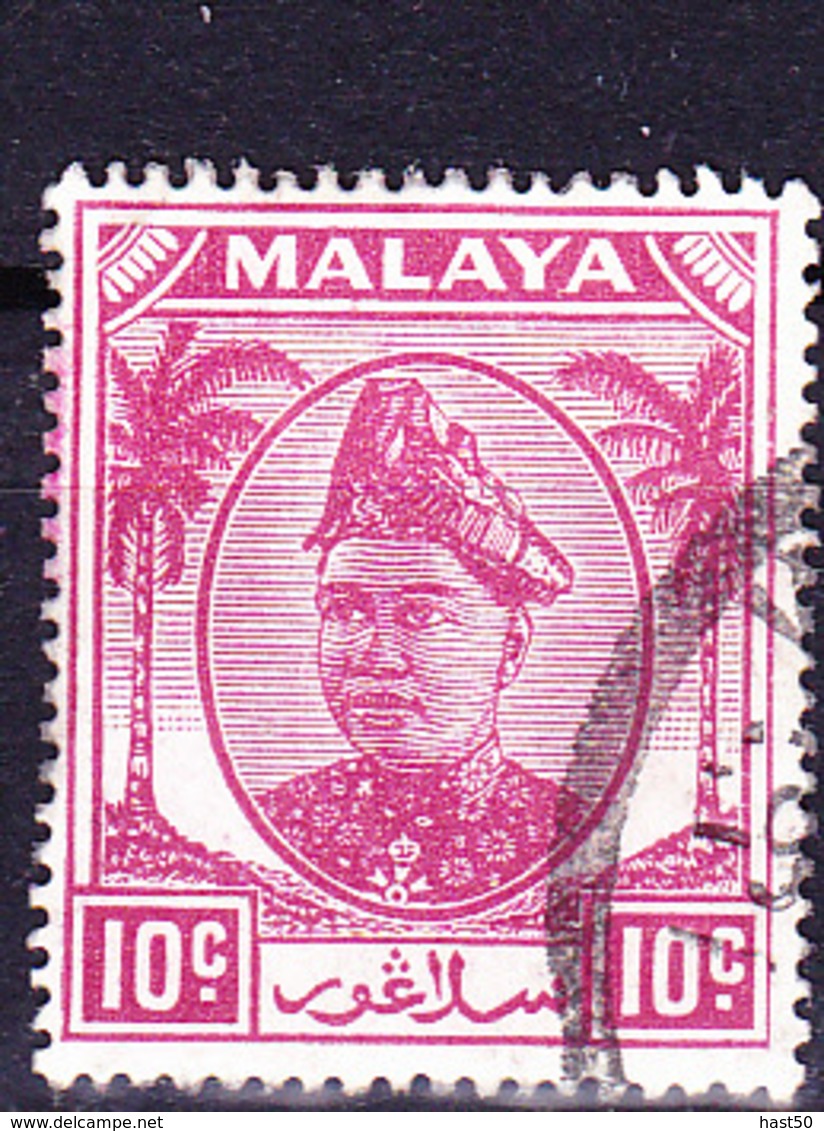 Malaiische Staaten V - Perlis - Sultan Von Kedah (MiNr: 15) 1951 - Gest Used Obl - Sabah