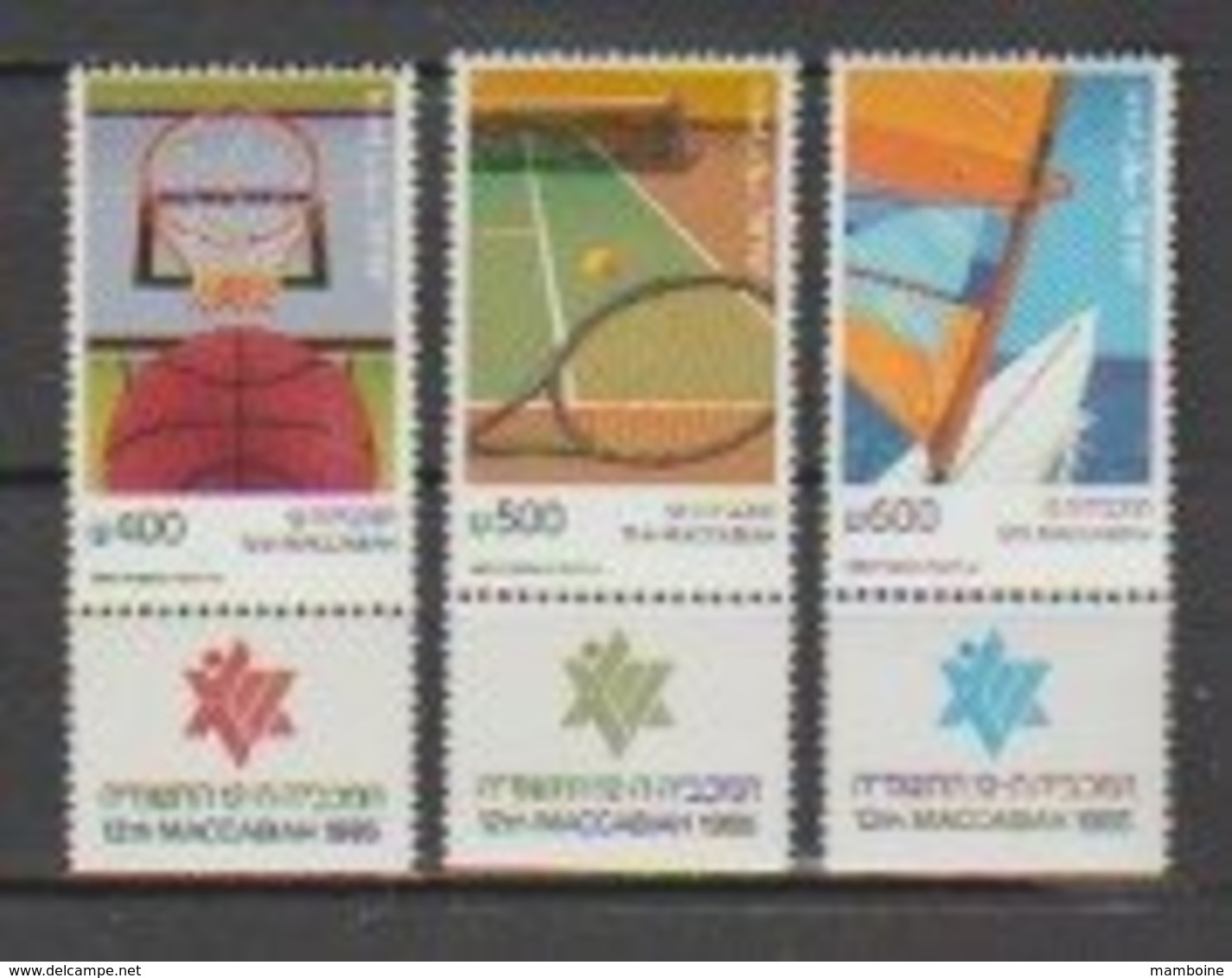 Israel  1985   N°  947 / 49  Neuf XX Avec TAB   Série Complete   SPORT - Neufs (avec Tabs)