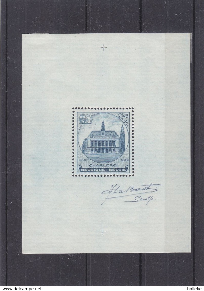 Belgique - COB BF 6 * - Armoiries - Avec Signature De Jean De Bast - Format 93 X 121 - 1924-1960