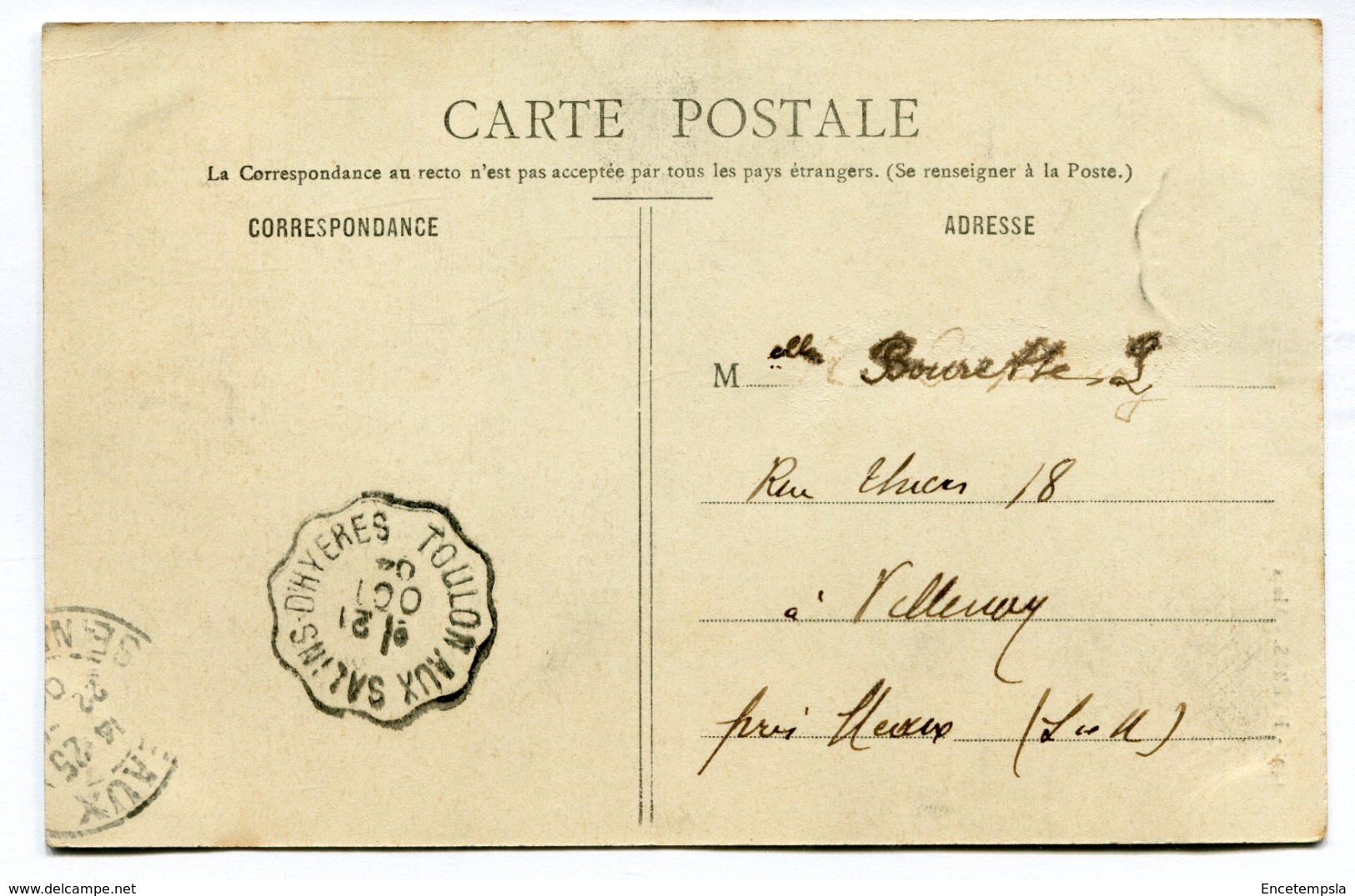 CPA - Carte Postale - France - Hyères - Aloès - 1904 (I10130) - Hyeres