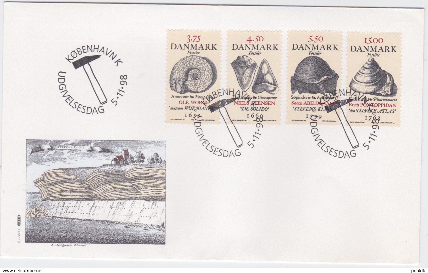 Denmark FDC 1998 Fossil (T3-40) - FDC