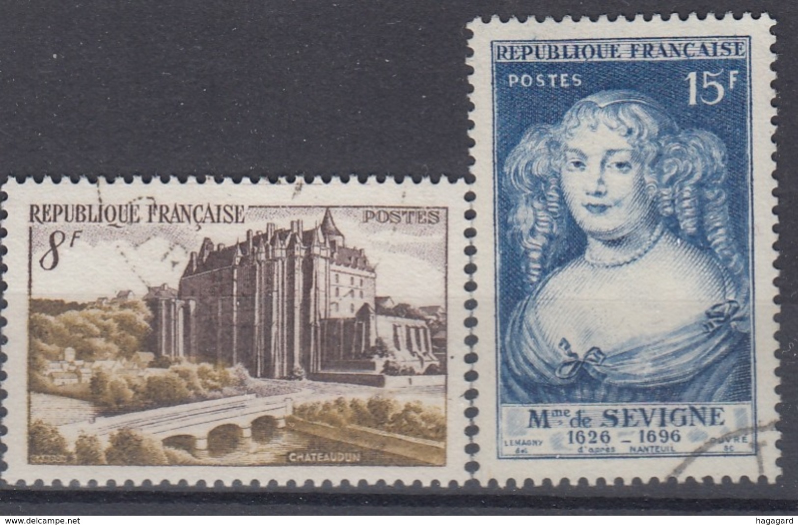 +France 1950. Yvert 873-74. Cancelled - Used Stamps