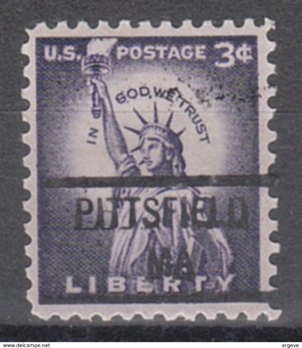 USA Precancel Vorausentwertung Preo, Locals Massachusetts, Pittsfield 841 - Préoblitérés