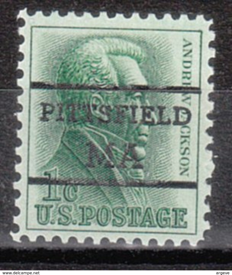 USA Precancel Vorausentwertung Preo, Locals Massachusetts, Pittsfield L-6 TS - Préoblitérés