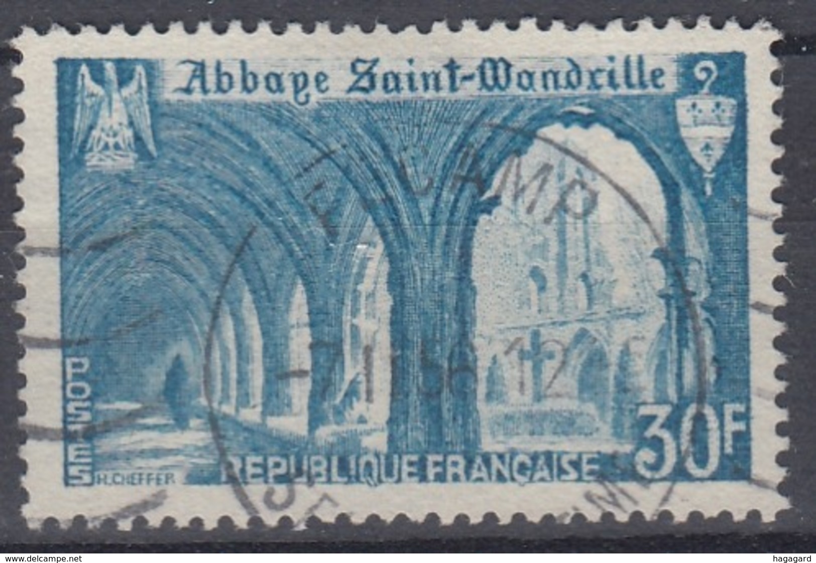 +France 1951. Abbaye. Yvert 888. Cancelled - Oblitérés