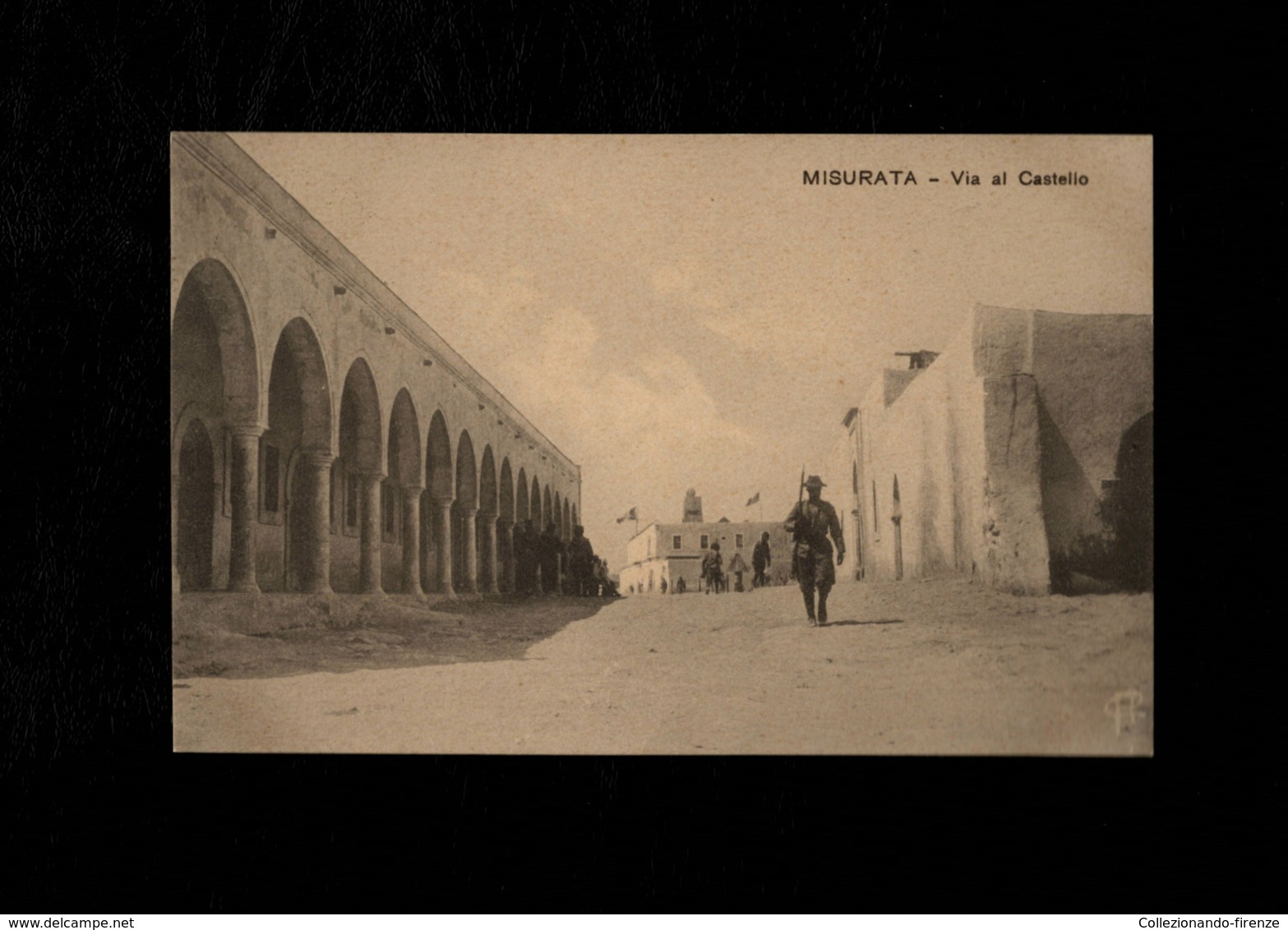 Cartolina  Posta Militare - Misurata Via Al Castello - Viaggiata - Altri & Non Classificati