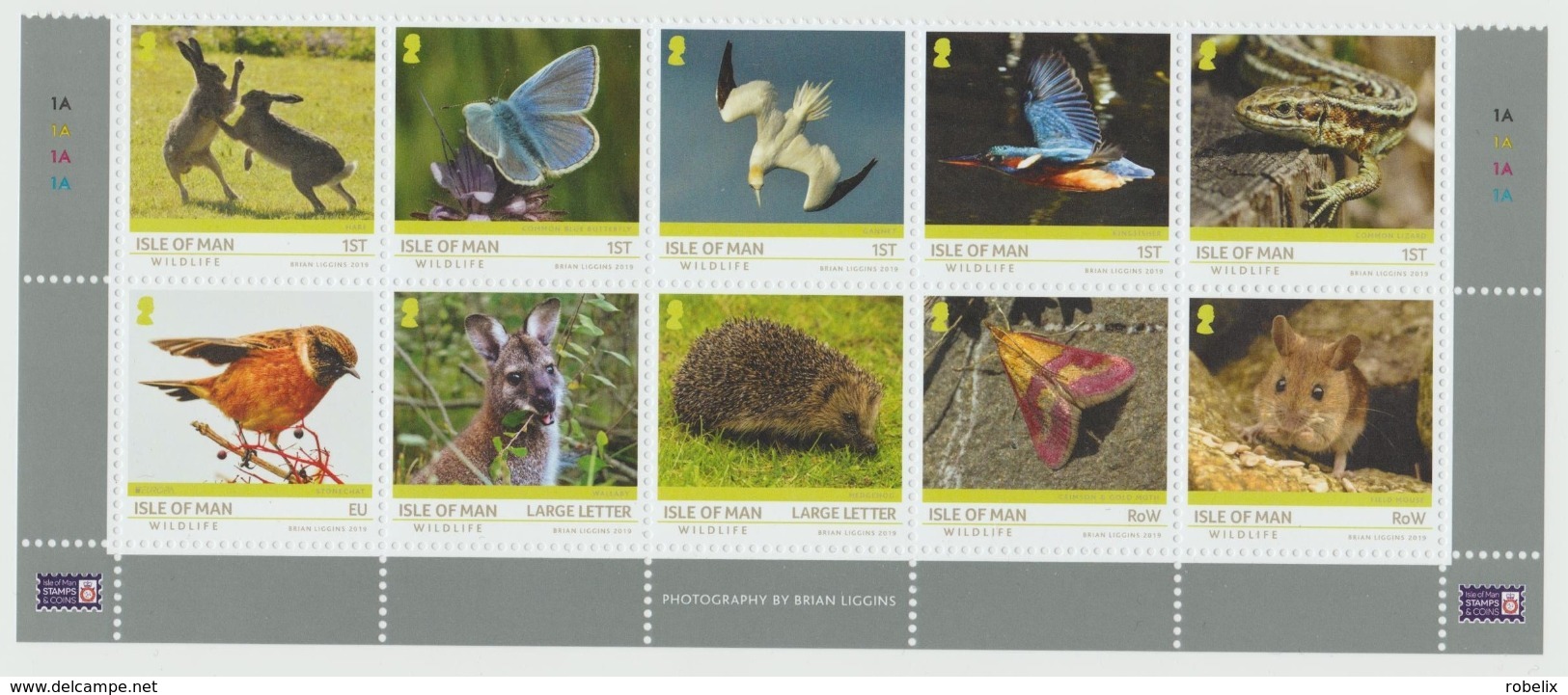 Isle Of Man  2019  - Europa CEPT - National Birds - Full Set 10 Val (including 1 EUROPA  CEPT Stamp -)  MNH** - 2019