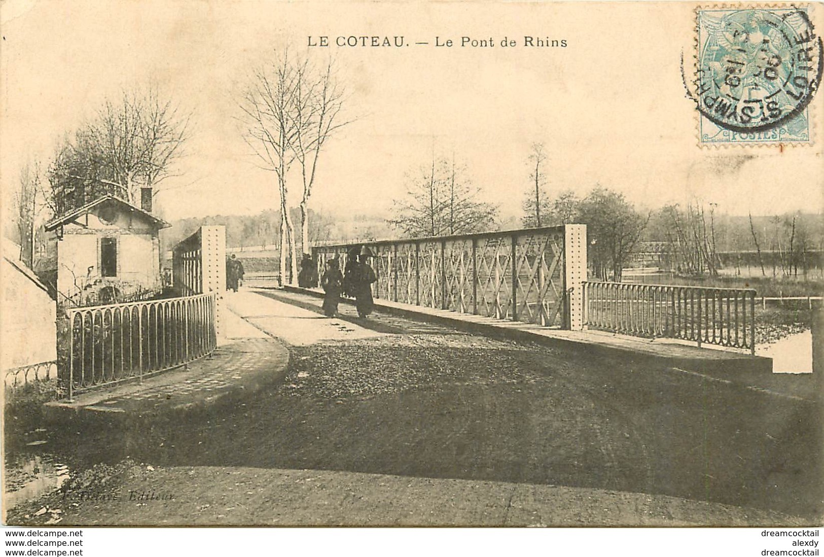 WW 42 LE COTEAU. Le Pont De Rhins 1905 état Impeccable - Autres & Non Classés