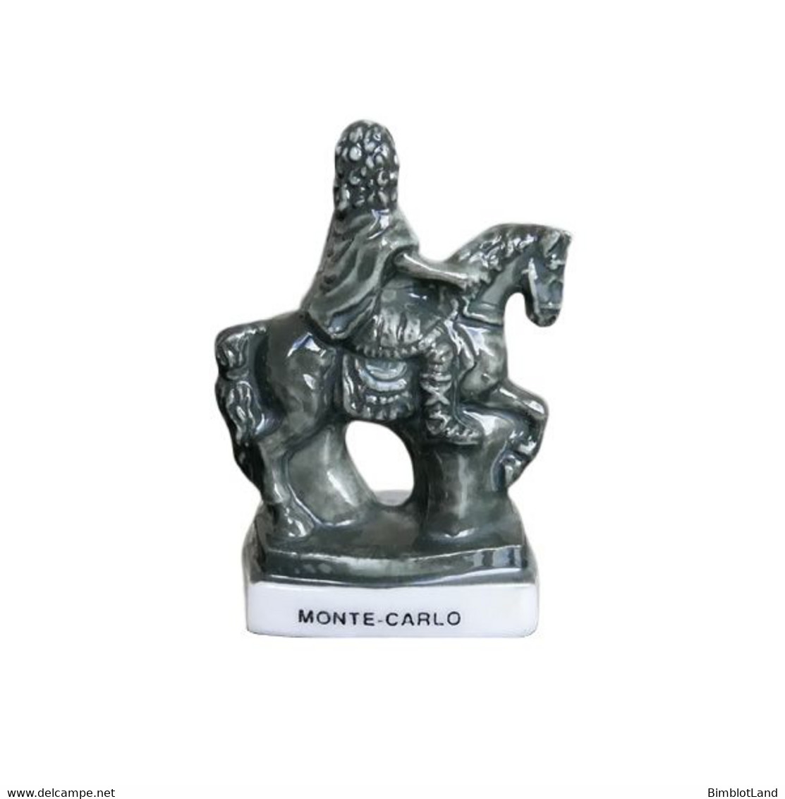 Feve Publicitaire Hotel Paris Monte Carlo Statue Cheval Porcelaine Miniature - Regio's