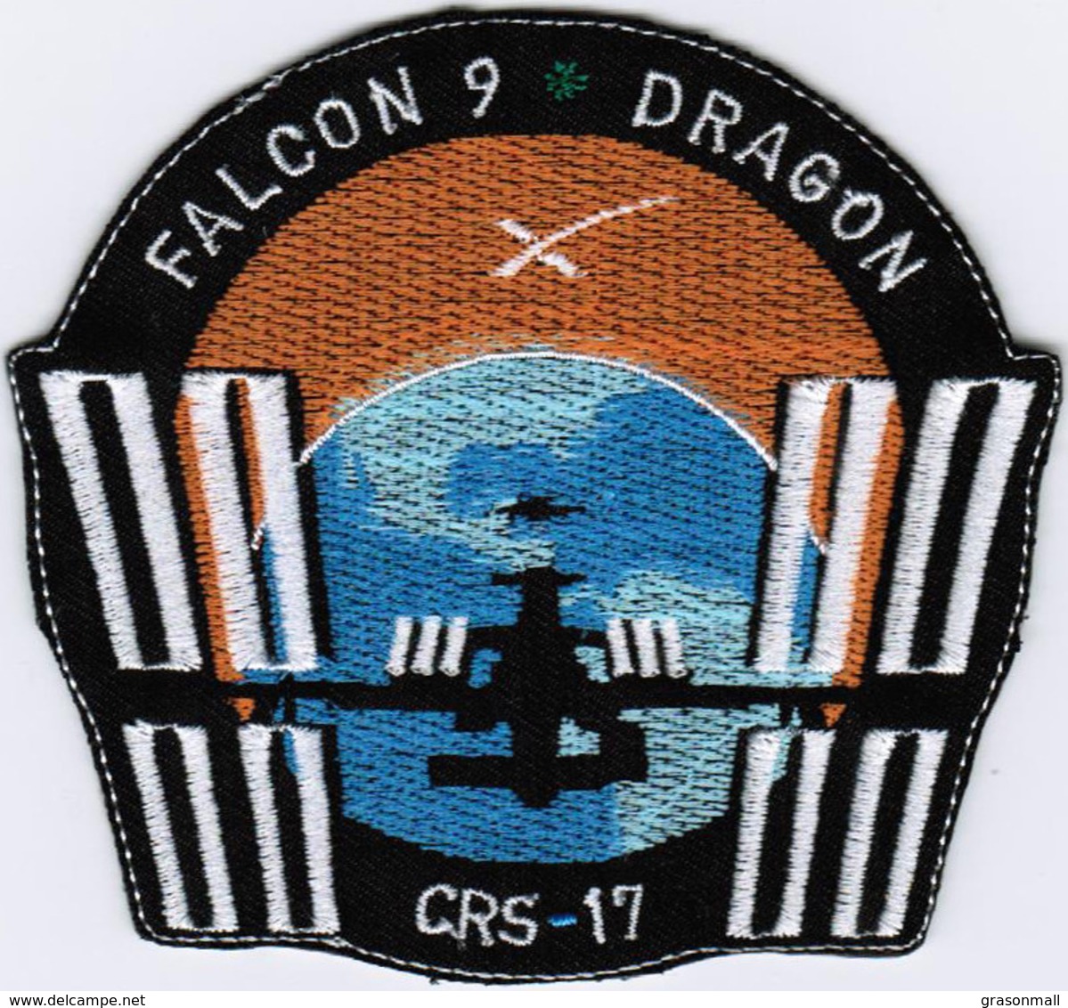 ISS Expedition 59 Dragon Spx-17 Spacex International Space Station Embroidered Patch - Patches