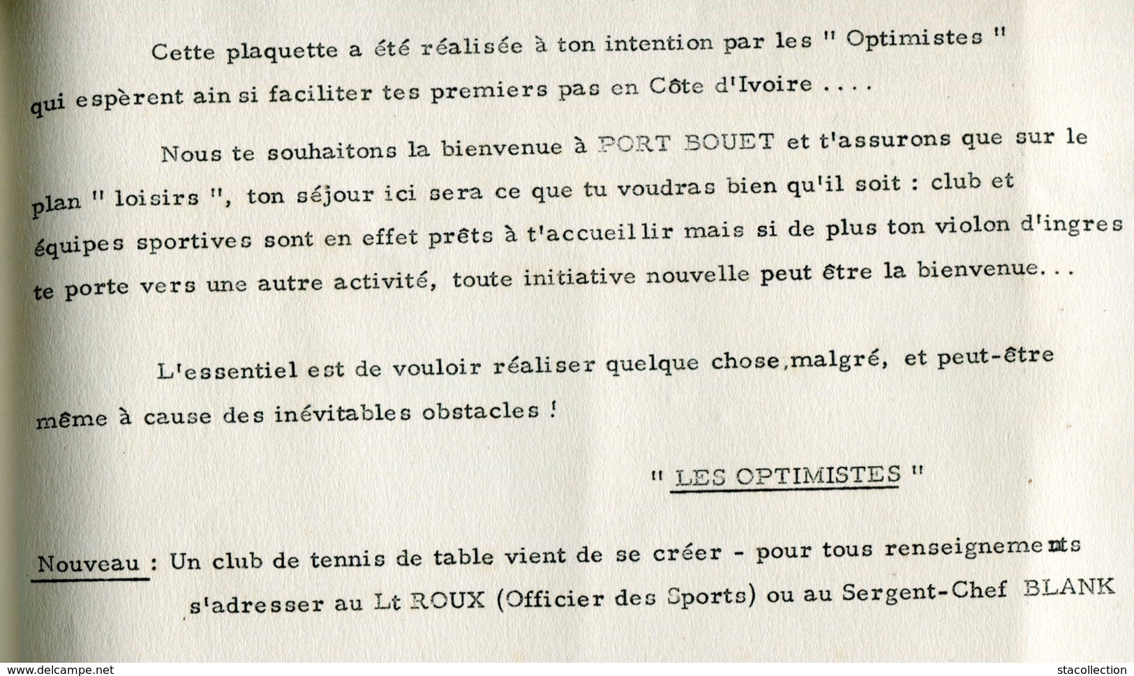 TOP ! 6 DOCUMENTS 1967 COTE D'IVOIRE 4è RIMA CAMP PORT BOUET LIVRET PLAN AEROPORTS ABIDJAN AFRIQUE BATEAUX MERMOZ