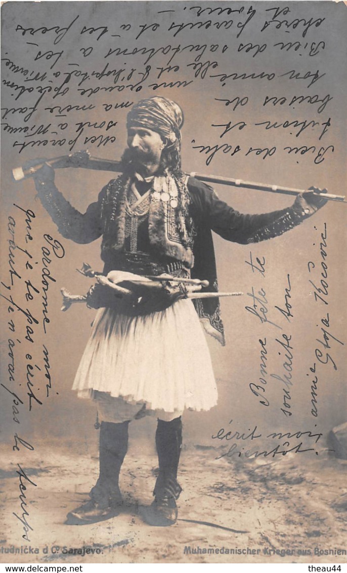 ¤¤   -  BOSNIE  -  Carte-Photo    -  Muhamedanischer Krieger Aus Bosnien   -  Oblitération En 1904  -  ¤¤ - Bosnie-Herzegovine