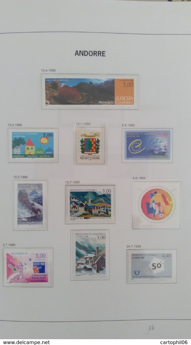 - COLLECTION TIMBRES NEUFS ** / * ANDORRE 1931 / 2013 EN ALBUM DAVO - Cote 1570 EUR - - Collections