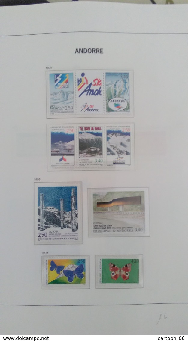 - COLLECTION TIMBRES NEUFS ** / * ANDORRE 1931 / 2013 EN ALBUM DAVO - Cote 1570 EUR - - Collections