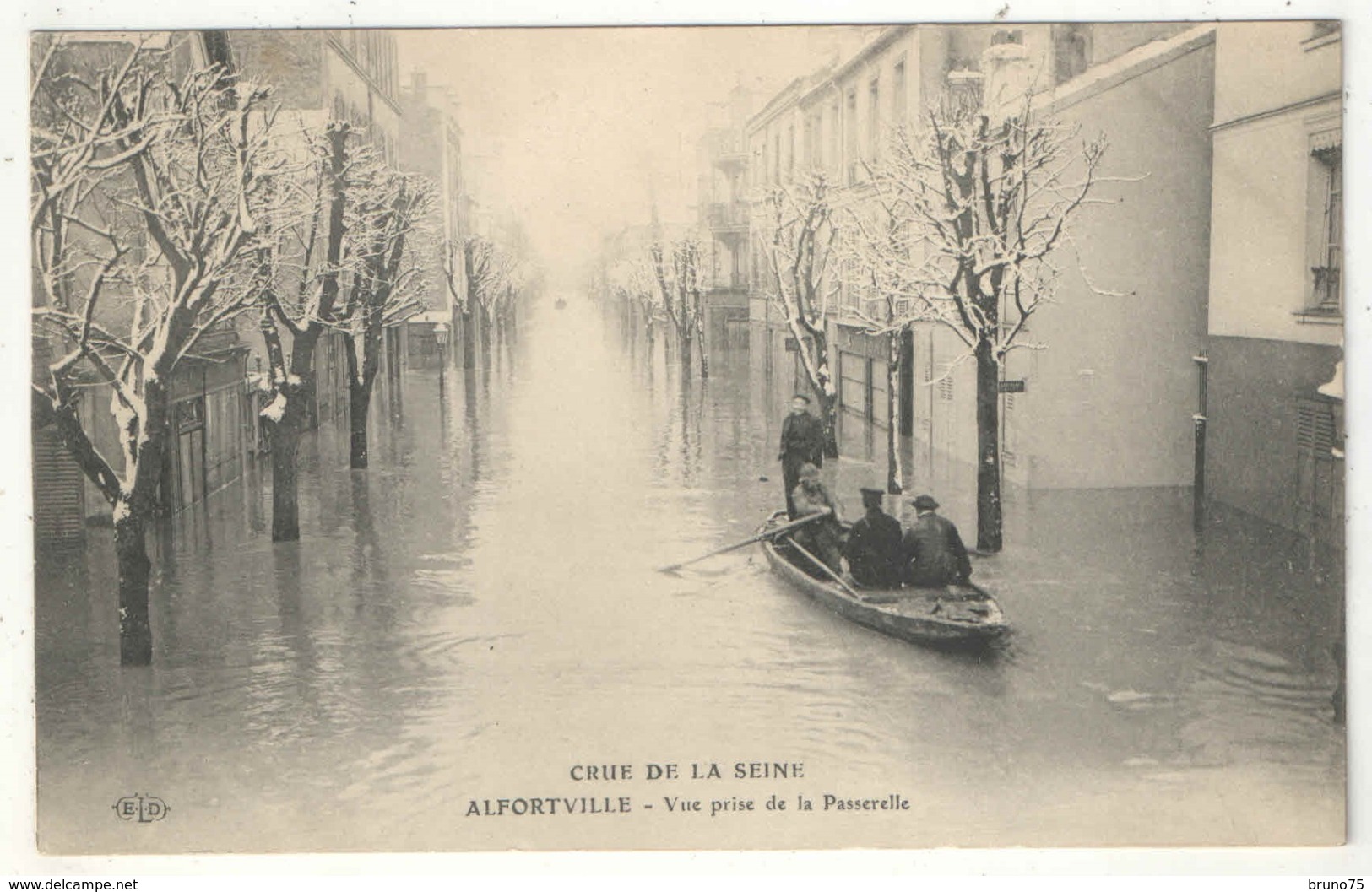 94 - ALFORTVILLE - Crue De La Seine - Vue Prise De La Passerelle - ELD - Alfortville