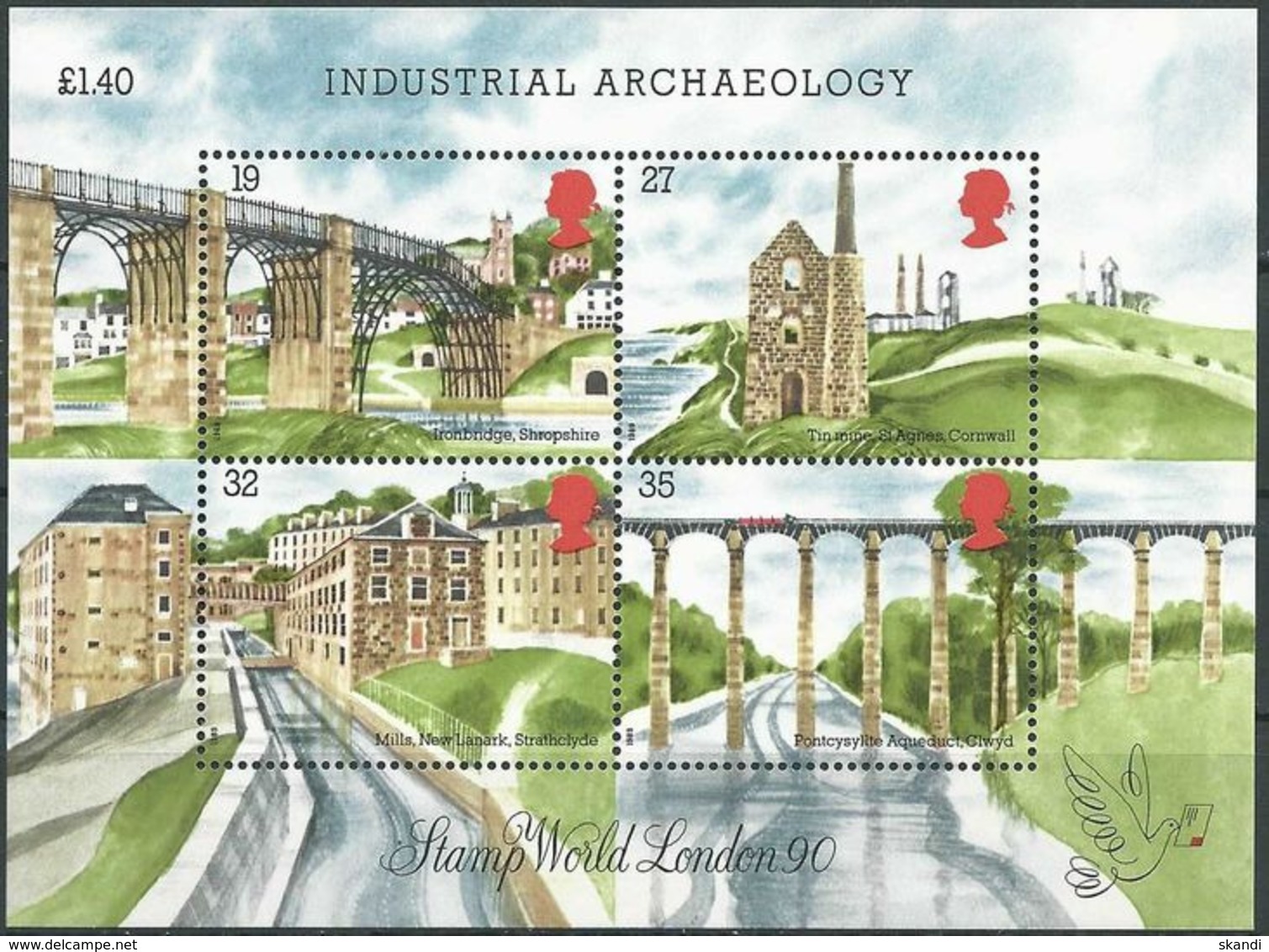 GROSSBRITANNIEN 1989 Mi-Nr. Block 5 ** MNH - Blocks & Kleinbögen