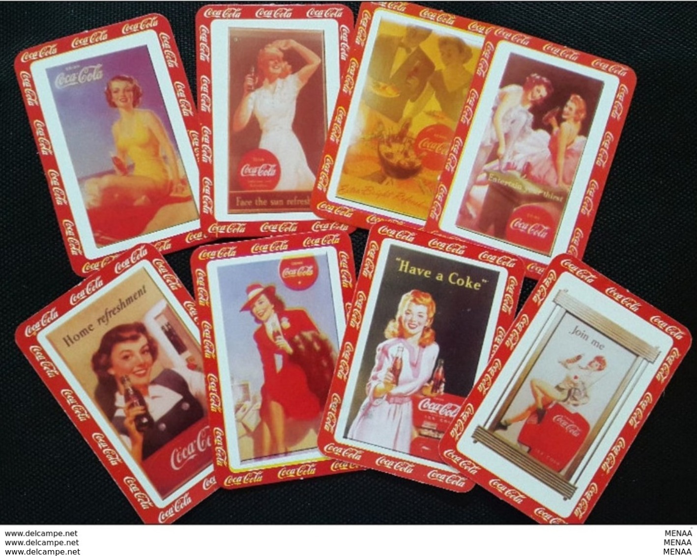 Vintage COCA COLA playing card .complete unused set .VV RARE item