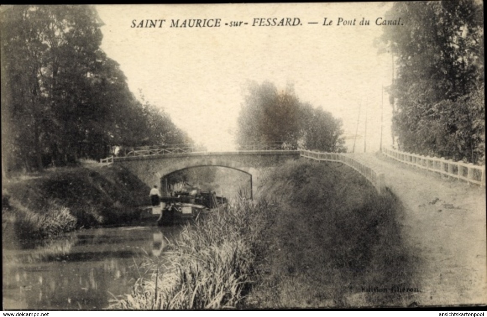 Cp Saint Maurice Sur Fessard Loiret, Pont Du Canal - Autres & Non Classés