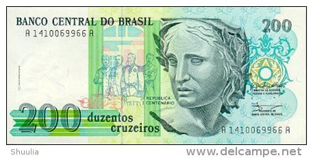 Brasil 200 Cruzados  (1990) Pick 229 UNC - Brasilien