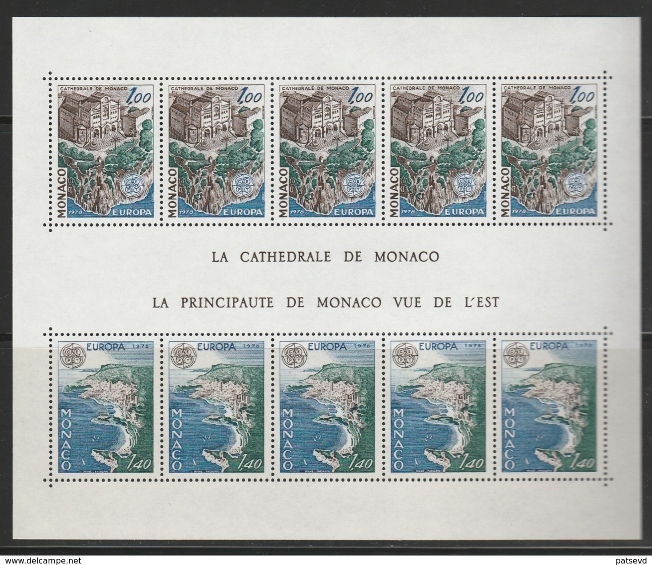 Monaco Bloc 14 ** Europa - Blocks & Sheetlets