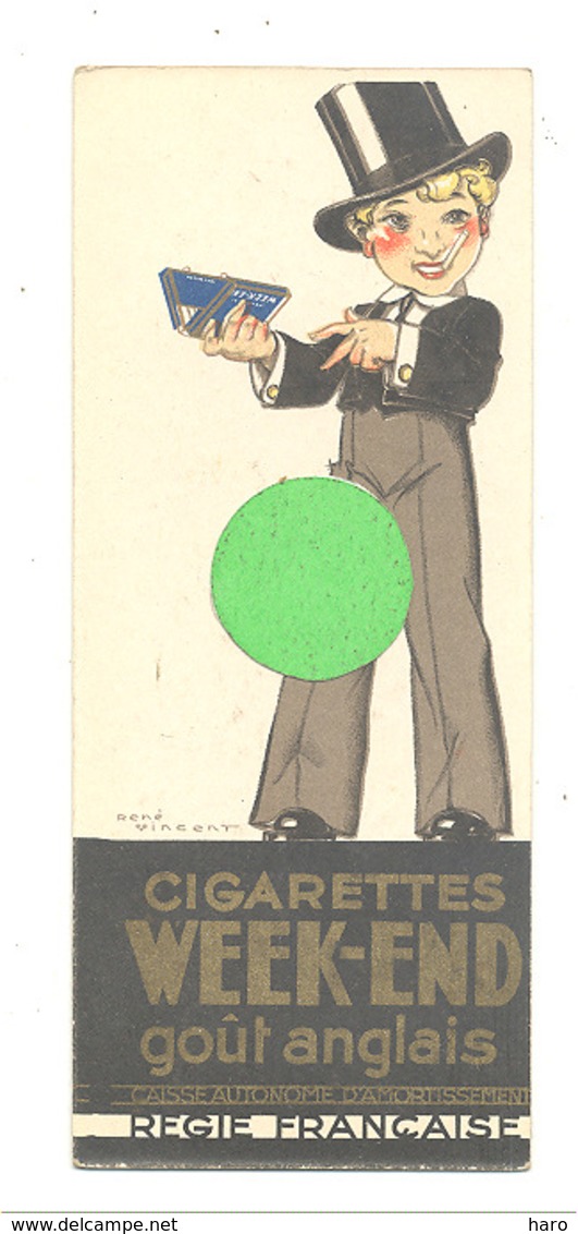 Marque-pages Publicitaire - Cigarettes  " GITANES " + " WEEK - END "  , Cigarette,tabac, Fumeur,... (b260/3 ) - Segnalibri