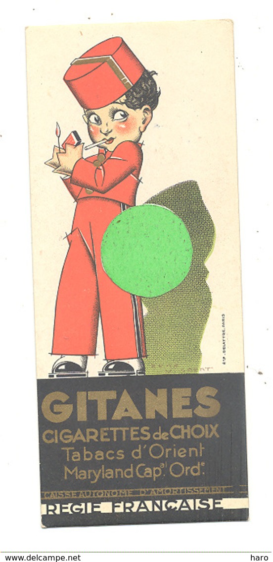 Marque-pages Publicitaire - Cigarettes  " GITANES " + " WEEK - END "  , Cigarette,tabac, Fumeur,... (b260/3 ) - Segnalibri