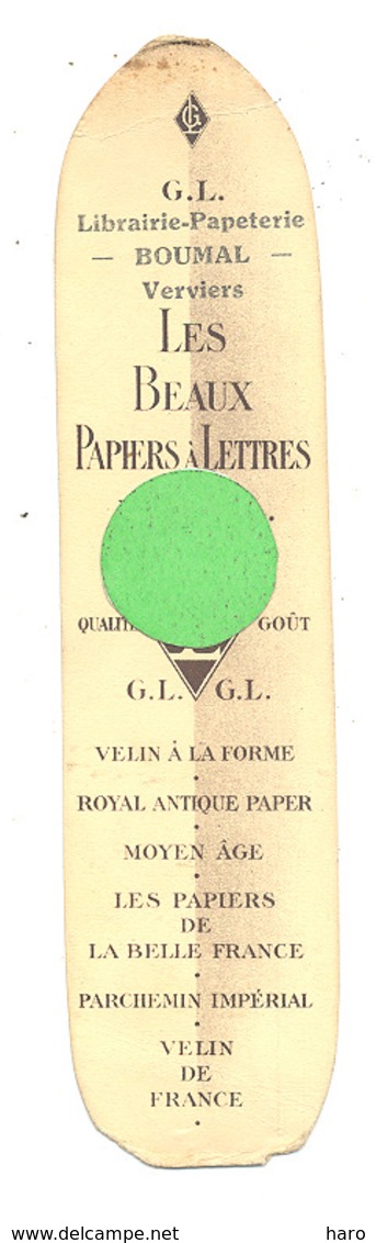 Marque-pages Publicitaire - Les Beaux Papiers à Lettres"  G.L. " Presse "Bosswell"  - Enveloppes " Fortex " (b260/3 ) - Marque-Pages